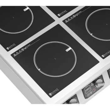  Kuchnia indukcyjna 4 palnikowa nastawna timer 400 V 4 x 3500 W - zdj. dodatkowe 3