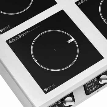  Kuchnia indukcyjna 4 palnikowa nablatowa timer 400 V 4 x 3500 W - zdj. dodatkowe 3