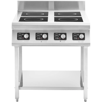  Kuchnia indukcyjna 4 palnikowa z otwartą podstawą 400 V 4 x 3500 W - zdj. dodatkowe 1