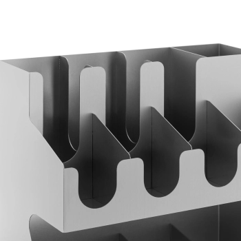  Stojak organizer na kubki wieczka mieszadełka cukier do kawy - 11 przegródek - zdj. dodatkowe 2