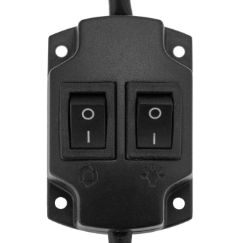  Słupek szyld fryzjerski barberski barber pole obrotowy podświetlany 38 cm - czarny - zdj. dodatkowe 3