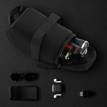  Mała torba rowerowa pod siodełko 0.6 l czarny - zdj. dodatkowe 10