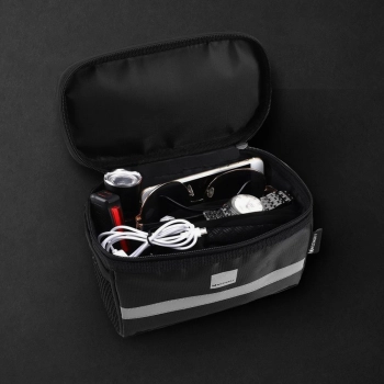  Torba rowerowa na kierownicę z etui na telefon 2 l czarny - zdj. dodatkowe 7