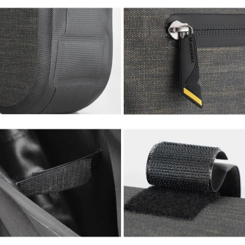  Torba rowerowa na ramę roweru 5 l szara - zdj. dodatkowe 2