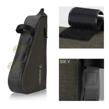  Torba rowerowa na ramę roweru 5 l szara - zdj. dodatkowe 3