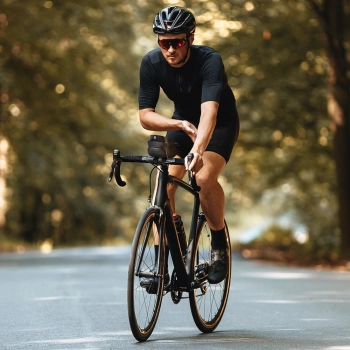  Torba rowerowa na kierownicę z etui na telefon 1 l czarna - zdj. dodatkowe 4