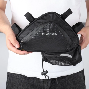  Torba rowerowa pod ramę 1.5l czarna - zdj. dodatkowe 6