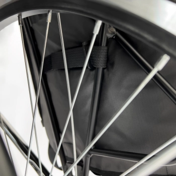  Torba rowerowa podwójna plecak 2w1 30l czarna - zdj. dodatkowe 8