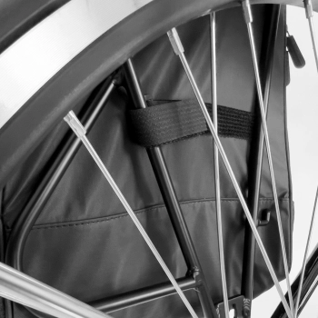  Torba rowerowa na bagażnik plecak rowerowy ze stelażem 2w1 30l czarny - zdj. dodatkowe 10