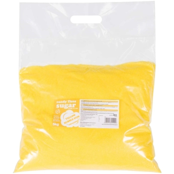  Kolorowy cukier do waty cukrowej żółty o smaku gumy balonowej 5kg - zdj. dodatkowe 1