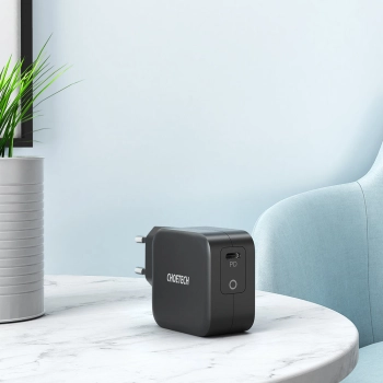 Szybka ładowarka sieciowa GaN USB Typ C 61W 3A PowerDelivery czarny - zdj. dodatkowe 6