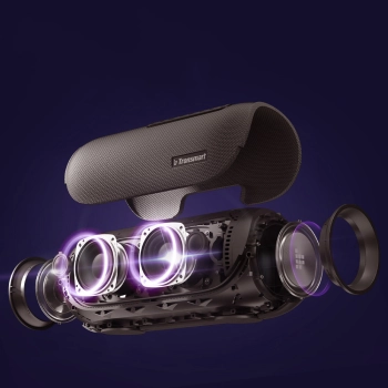  Głośnik bezprzewodowy Bluetooth Bang wodoodporny 60W z funkcją Powerbank czarny - zdj. dodatkowe 6