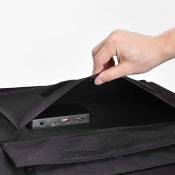  Ładowarka solarna słoneczna składana 120W DC 3 xUSB czarna - zdj. dodatkowe 10