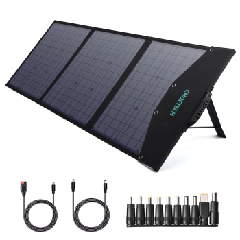  Ładowarka solarna słoneczna składana 120W DC 3 xUSB czarna - zdj. dodatkowe 1