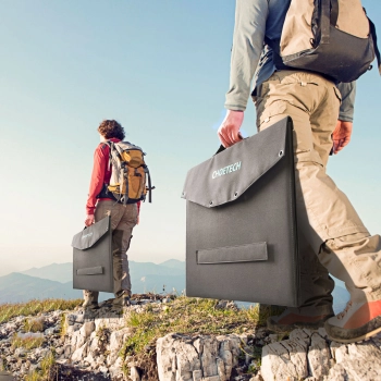  Ładowarka solarna słoneczna składana 120W DC 3 xUSB czarna - zdj. dodatkowe 2