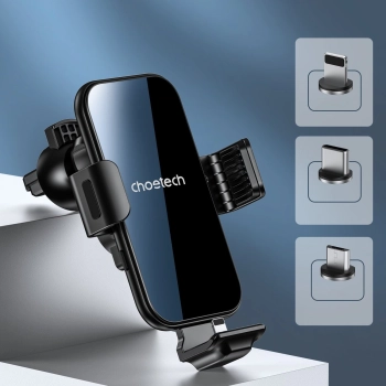  Ładowarka indukcyjna z uchwytem do samochodu + magnetyczne końcówki czarny - zdj. dodatkowe 8