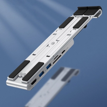  Podstawka stacja do laptopa PD USB-C HDMI 2xUSB-A 1xUSB-C 1xSD 1xTF czarny - zdj. dodatkowe 2