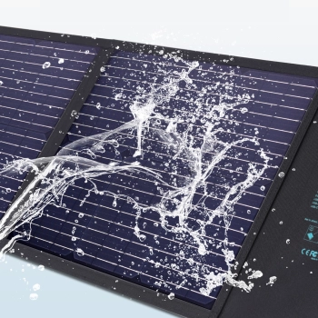  Ładowarka solarna słoneczna 100W składana USB-C 2xUSB PD QC czarna - zdj. dodatkowe 5