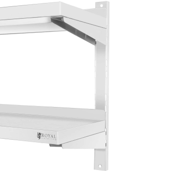  Półka ścienna wisząca gastronomiczna podwójna z regulacją STAL 100 x 30 cm - zdj. dodatkowe 3