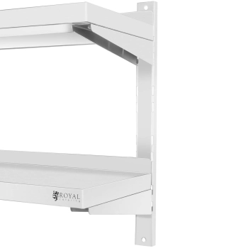  Półka ścienna wisząca gastronomiczna podwójna z regulacją STAL 80 x 40 cm - zdj. dodatkowe 3