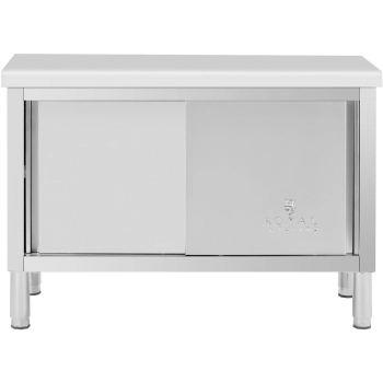 Stół gastronomiczny z szafką z drzwiami suwanymi STAL 120 x 50 cm do 390 kg - zdj. dodatkowe 1
