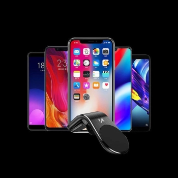  Uchwyt magnetyczny na telefon na kratkę wentylacyjną nawiew czarny - zdj. dodatkowe 10