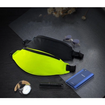  Pas do biegania saszetka nerka etui na telefon klucze dokumenty portfel czarny - zdj. dodatkowe 7