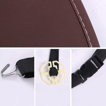  Organizer samochodowy na fotel siedzenie + półka stolik do auta beżowy - zdj. dodatkowe 8