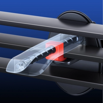  Uchwyt samochodowy do telefonu z ładowarką indukcyjną Qi 15W MagSafe na kratkę srebrny - zdj. dodatkowe 8