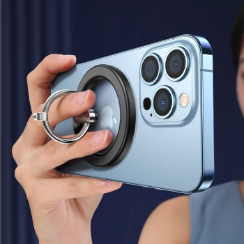  Uchwyt samochodowy to telefonu magnetyczny ring podstawka czarny - zdj. dodatkowe 5