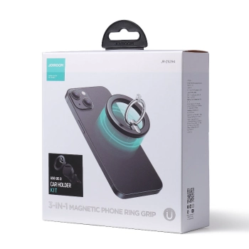  Uchwyt samochodowy to telefonu magnetyczny ring podstawka czarny - zdj. dodatkowe 8