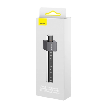  Tabliczka parkingowa na numer telefonu na deskę rozdzielczą szara - zdj. dodatkowe 6