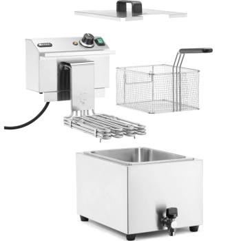 Frytownica elektryczna nastawna z kranem spustowym 400 V 66000 W 10 l - Hendi 209424 - zdj. dodatkowe 8
