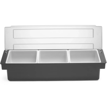  Pojemnik barmański organizer na dodatki do drinków koktajli - 3 wkłady - zdj. dodatkowe 1