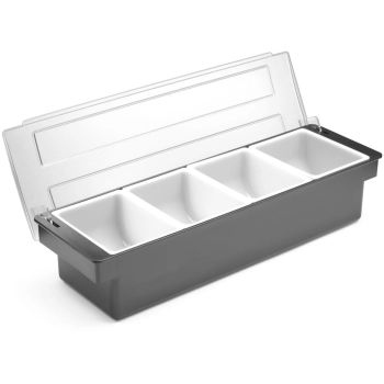  Pojemnik barmański organizer na dodatki do drinków koktajli - 4 wkłady - zdj. dodatkowe 3