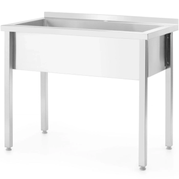 Basen zlew gastronomiczny jednokomorowy Budget Line STAL 800 x 600 x 850 cm - Hendi 811009