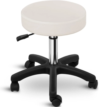  Taboret stołek kosmetyczny obrotowy na kółkach Physa AVERSA - beżowy - zdj. dodatkowe 1