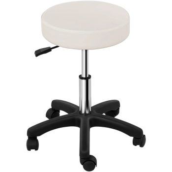  Taboret stołek kosmetyczny obrotowy na kółkach Physa AVERSA - beżowy - zdj. dodatkowe 2