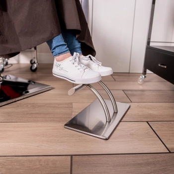  Podnóżek fryzjerski biurowy antypoślizgowy ze stali nierdzewnej 35 cm - zdj. dodatkowe 3