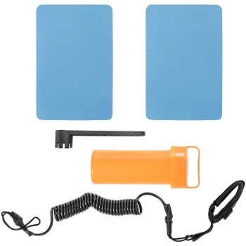  Deska do pływania SUP pompowana dwukomorowa z akcesoriami 105 kg - jasnoniebieska - zdj. dodatkowe 5