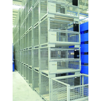  Skrzyniopaleta metalowa siatkowa EPAL ze ścianką składaną - zdj. dodatkowe 2