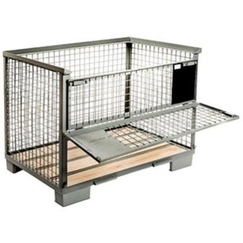  Skrzyniopaleta metalowa siatkowa EPAL ze ścianką składaną - zdj. dodatkowe 3