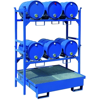  Wanna wychwytowa metalowa na 4 beczki 200L 120x120cm - zdj. dodatkowe 2