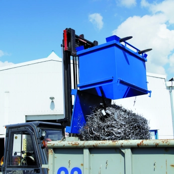  Kontener pojemnik z uchylnym otwieranym dnem klapowym 600L - zdj. dodatkowe 1