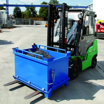  Kontener pojemnik z uchylnym otwieranym dnem klapowym 600L - zdj. dodatkowe 3