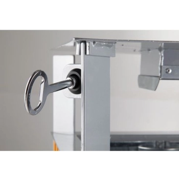  Kosz miejski z popielnicą i wyjmowanym wkładem metal + drewno 65L - zdj. dodatkowe 3