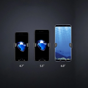  Uchwyt samochodowy do telefonu grawitacyjny na kratkę wentylacyjną nawiew Car Holder H01 czarny - zdj. dodatkowe 6