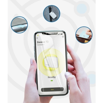  T2 brelok mini bezprzewodowy lokalizator do kluczy i innych przedmiotów biały - zdj. dodatkowe 7