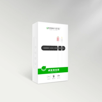  Samoprzylepny organizer na 4 kable przewody Zestaw 2szt czarny - zdj. dodatkowe 10