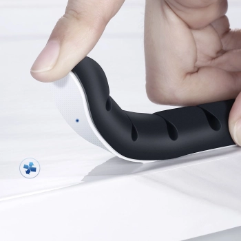  Samoprzylepny organizer na 4 kable przewody Zestaw 2szt czarny - zdj. dodatkowe 5